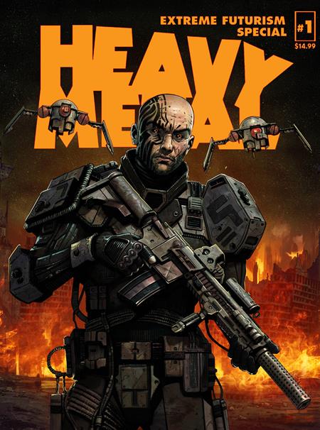 HEAVY METAL MAGAZINE SPECIAL EXTREME FUTURISM #1 CVR B SEDAT OEZGEN CARLOS CA...