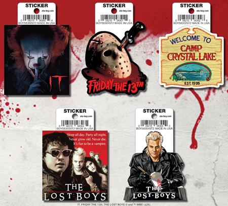 ATA-BOY HORROR MOVIES 15 STICKER PACK # 2 (NET)