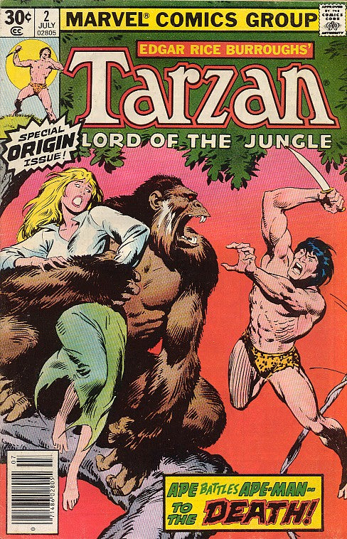 Tarzan #2 (1977) Newsstand Cover NM