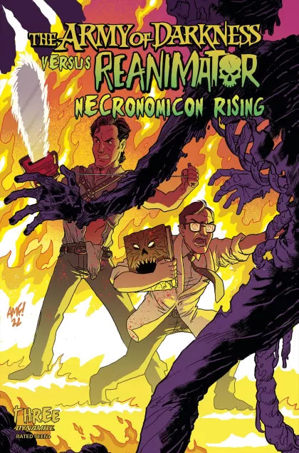 The Army of Darkness vs. Reanimator: Necronomicon Rising #3 (2022) Tony Fleecs Cover NM