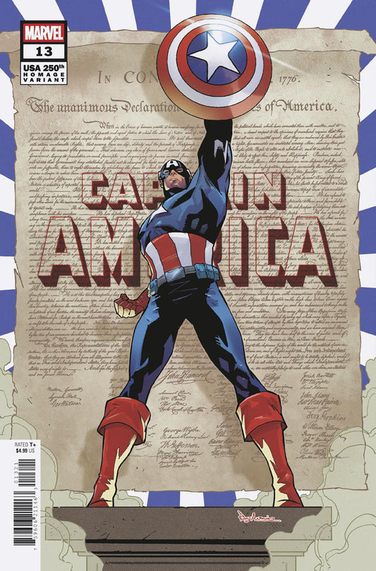 CAPTAIN AMERICA #13 ROGE ANTONIO 250TH HOMAGE VARIANT [ARM]
