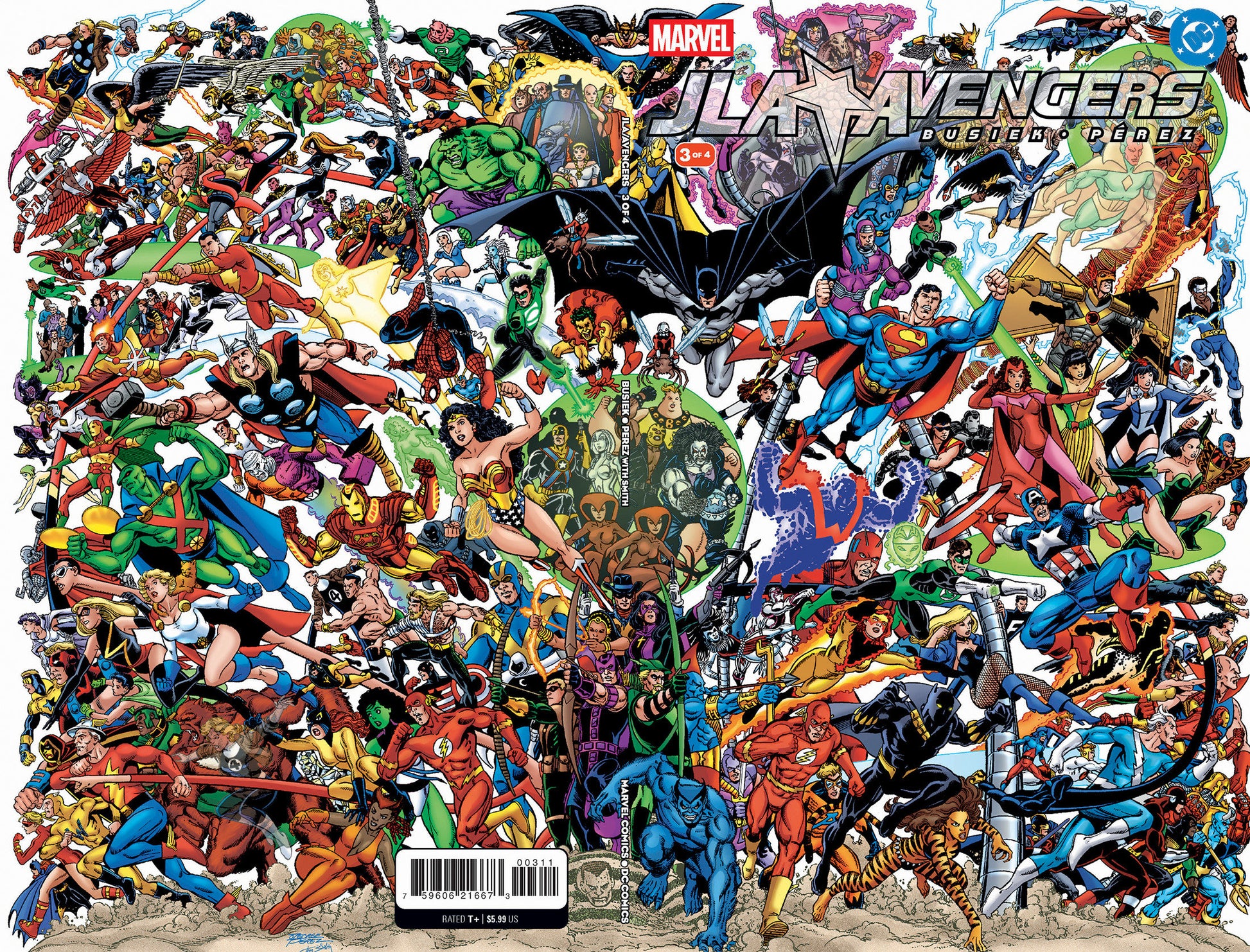 JLA/AVENGERS #3 FACSIMILE EDITION WRAPAROUND COVER
