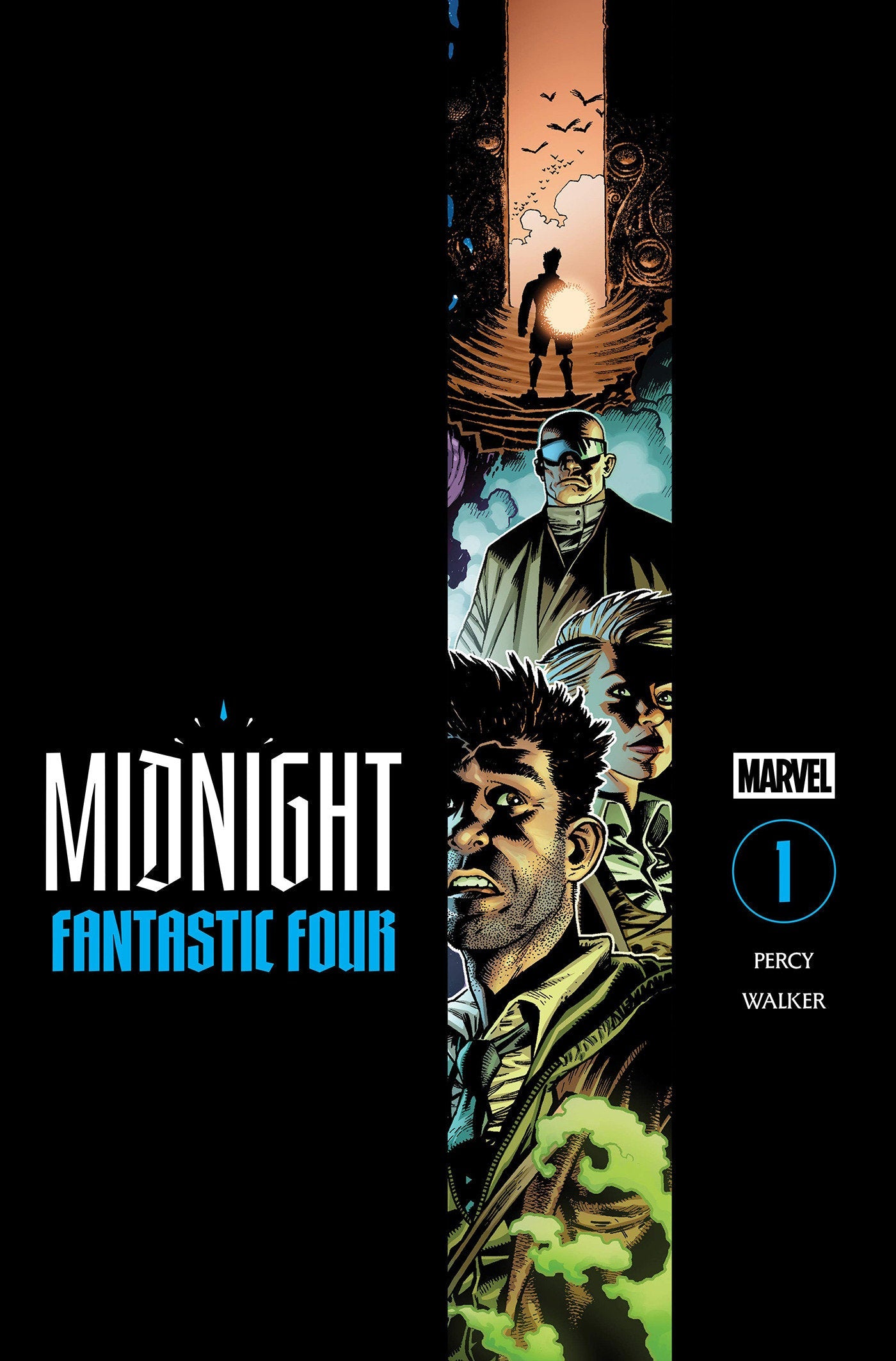 Cover A launch set: MIDNIGHT FANTASTIC FOUR #1 COVER A Kev Walker