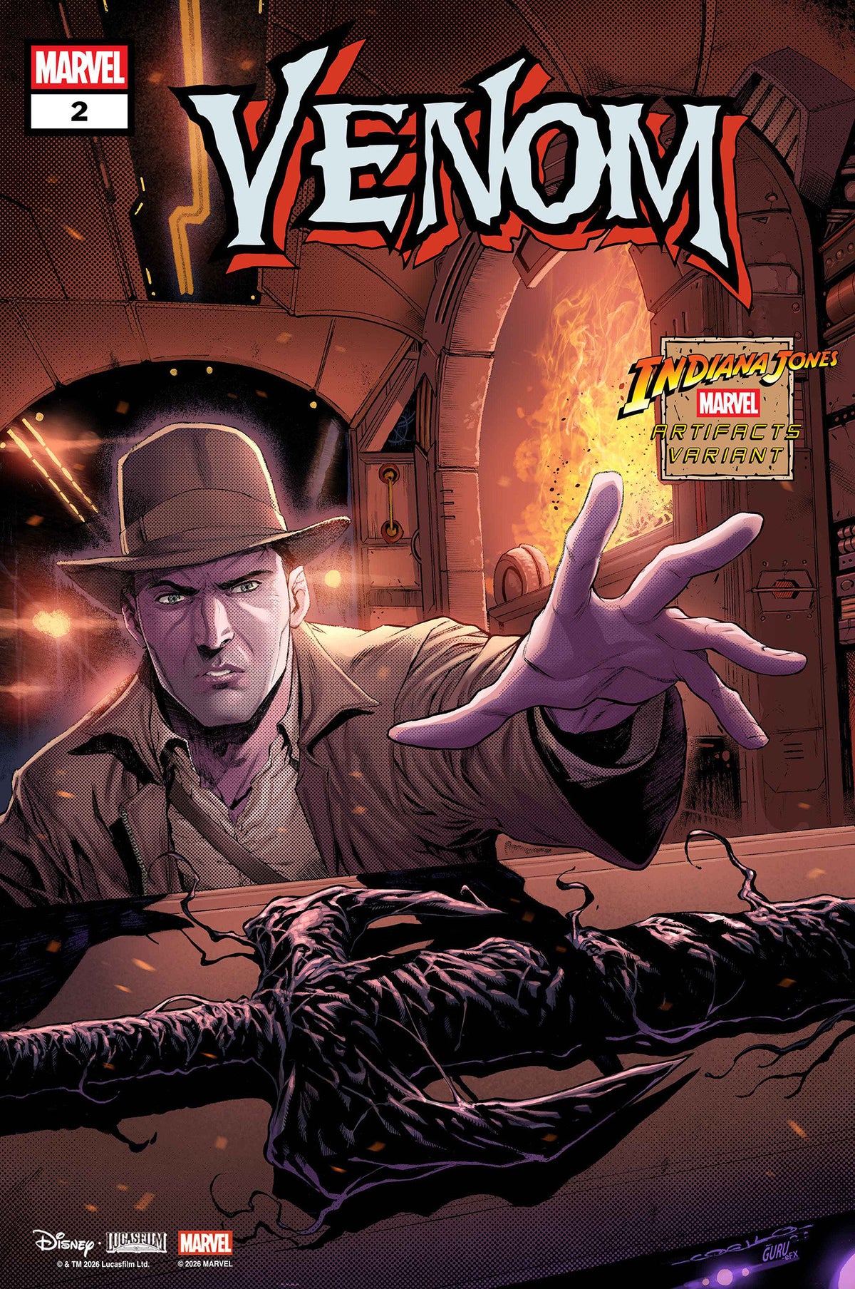 VENOM #2 IBAN COELLO INDIANA JONES MARVEL ARTIFACT VARIANT