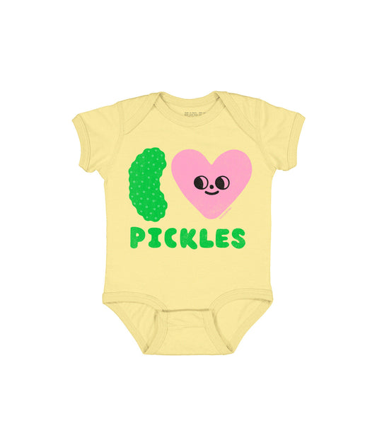 Suzy Ultman: I Heart Pickles Baby Bodysuit - 12 Mo