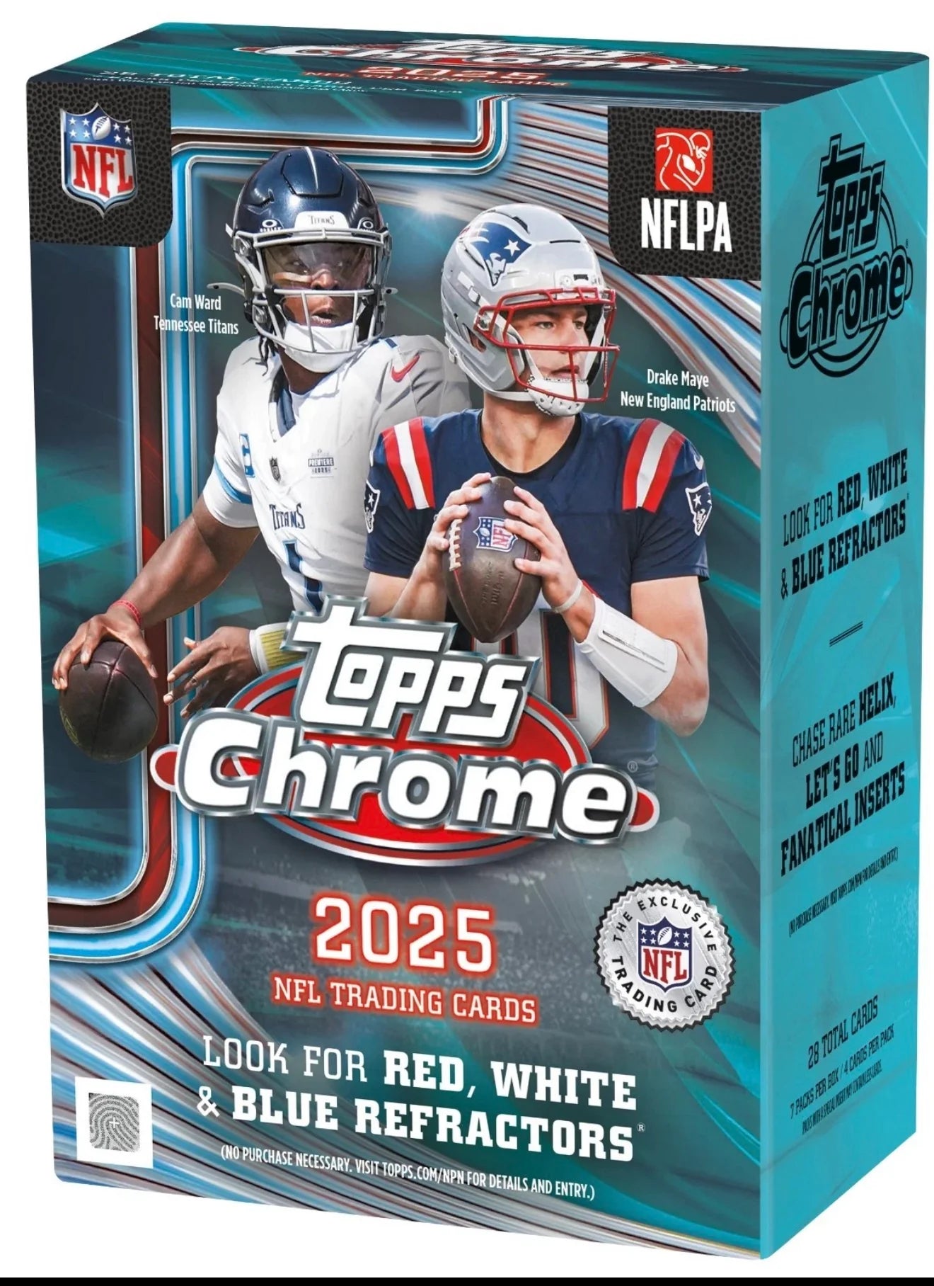 2025 Topps Chrome Football Blaster Value Box