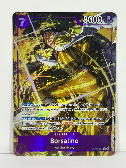 Borsalino (Alternate Art) - The Time of Battle OP16-073 R HOLO NM