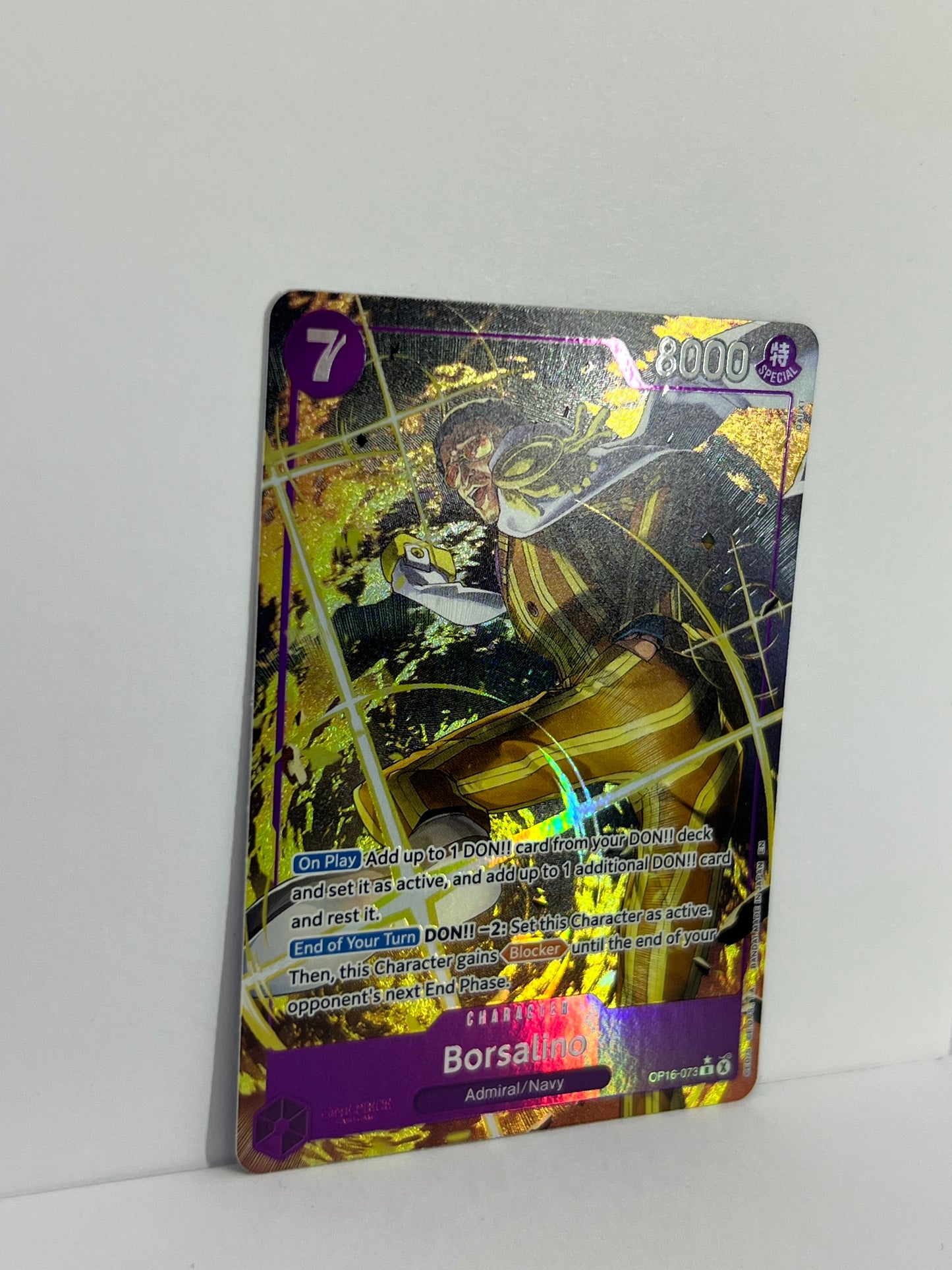 Borsalino (Alternate Art) - The Time of Battle OP16-073 R HOLO NM