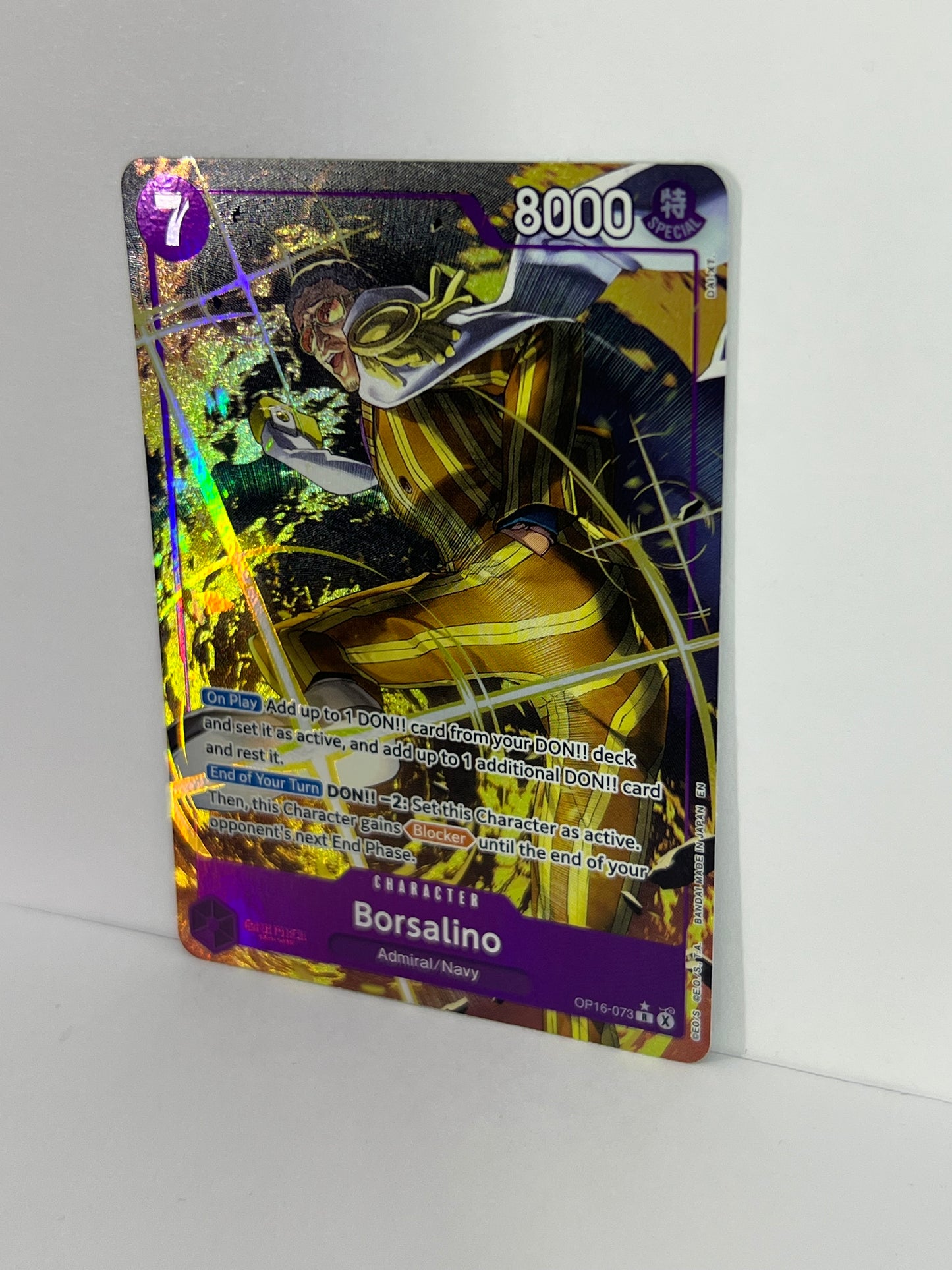 Borsalino (Alternate Art) - The Time of Battle OP16-073 R HOLO NM