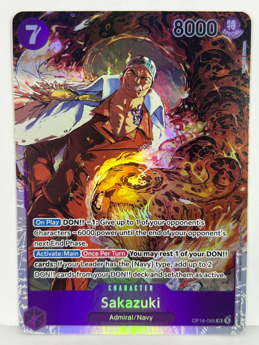 Sakazuki - The Time of Battle OP16-065 SR HOLO NM