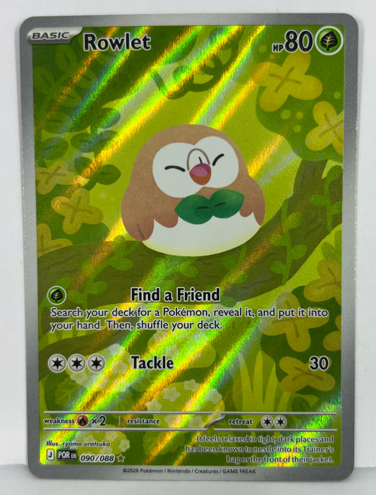 Rowlet - 090/088 - ME03: Perfect Order (POR) IR HOLO NM