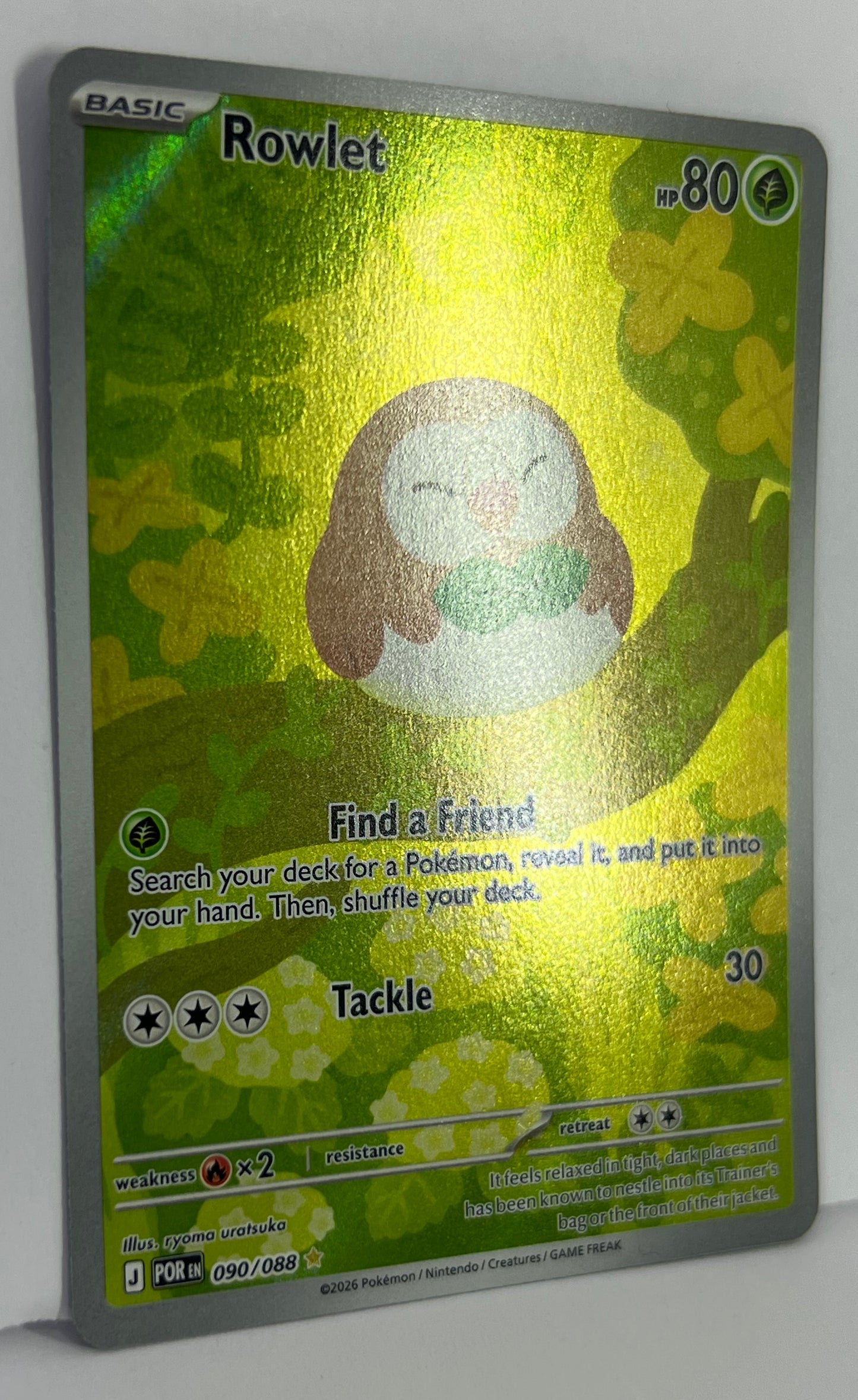 Rowlet - 090/088 - ME03: Perfect Order (POR) IR HOLO NM