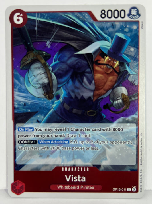 Vista - The Time of Battle OP16-011 R HOLO NM