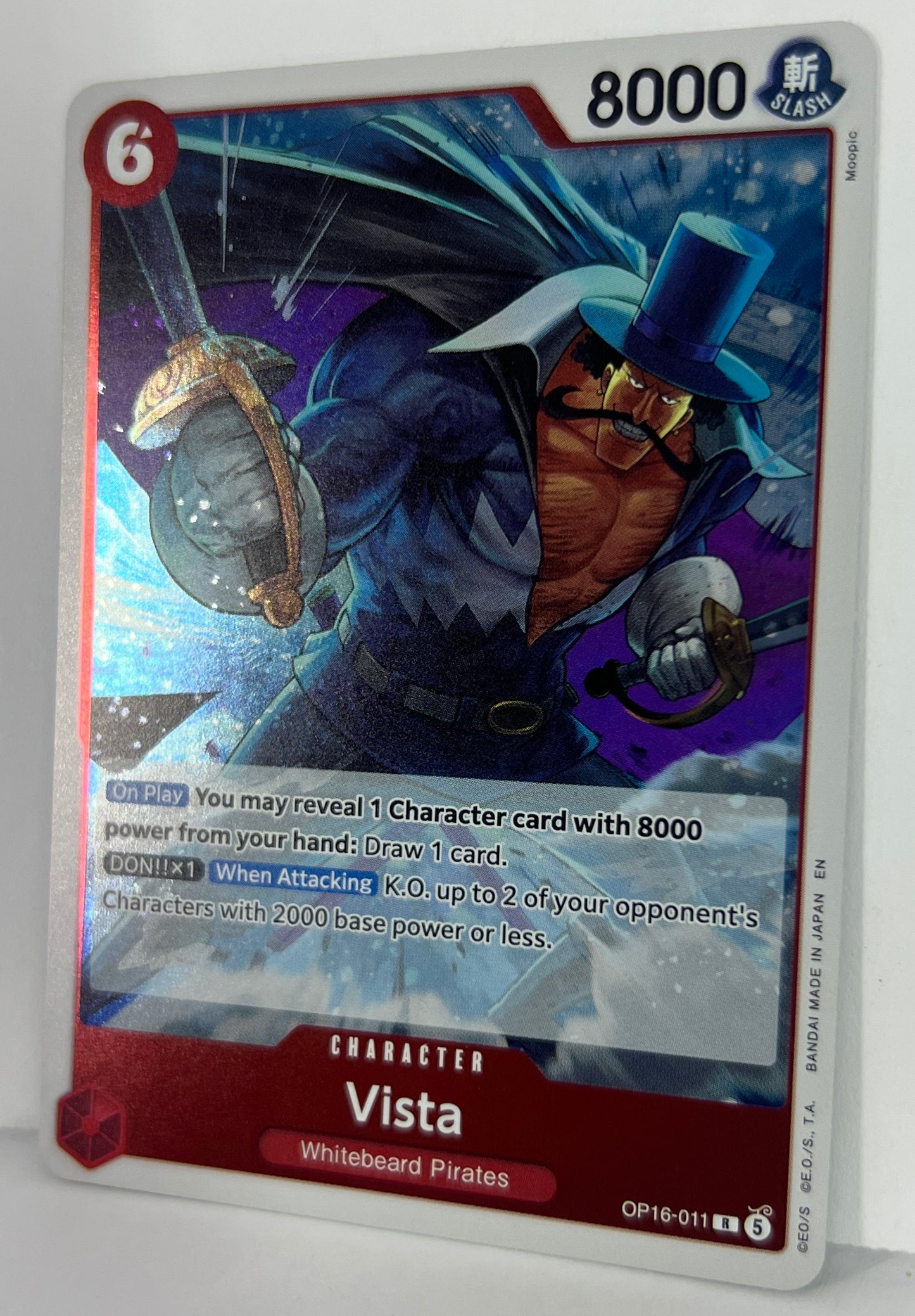 Vista - The Time of Battle OP16-011 R HOLO NM