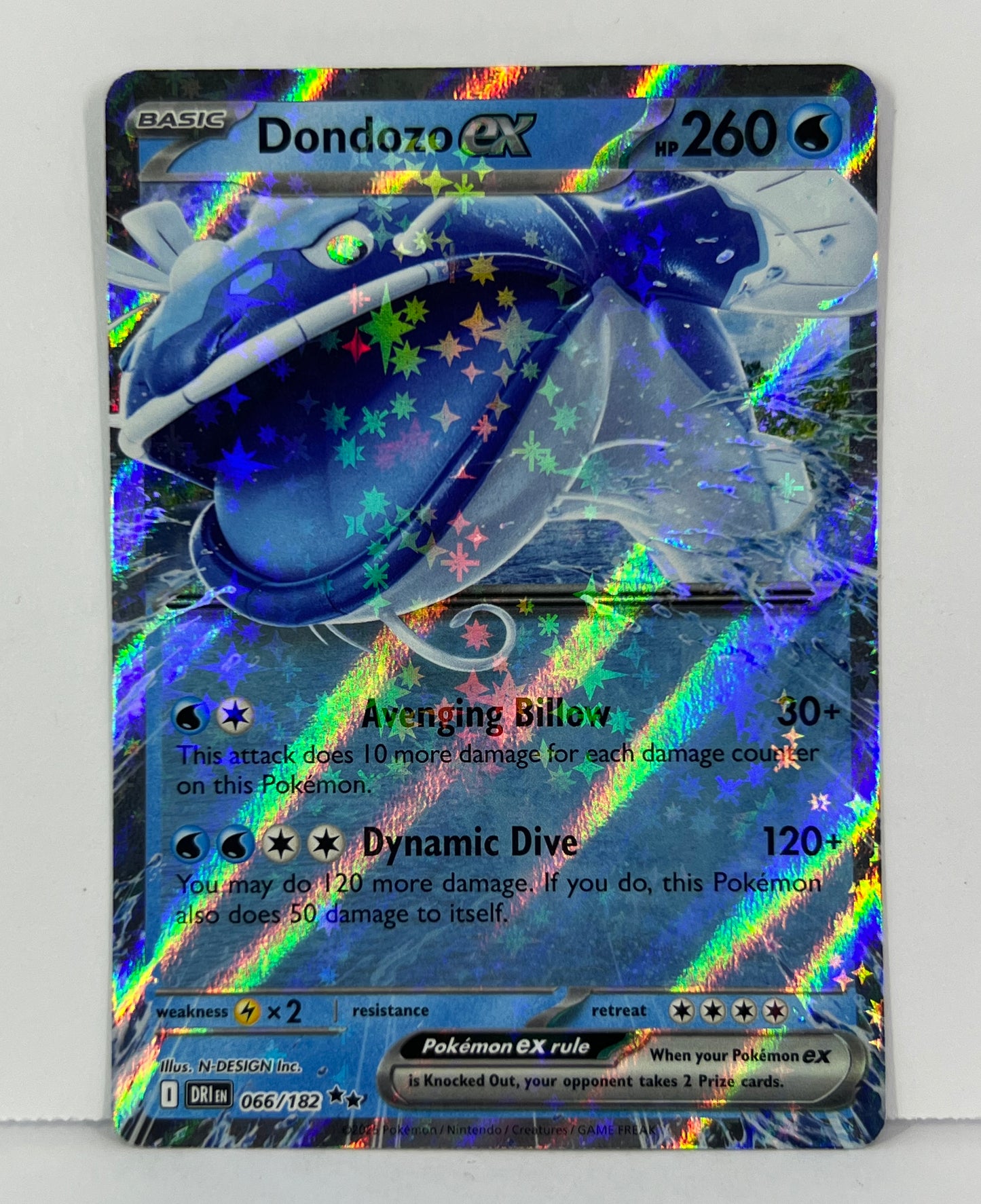 Dondozo ex - 066/182 - SV10: Destined Rivals (DRI) DR HOLO NM