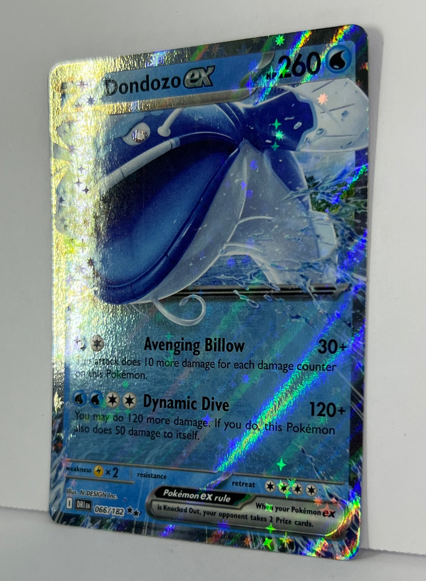 Dondozo ex - 066/182 - SV10: Destined Rivals (DRI) DR HOLO NM