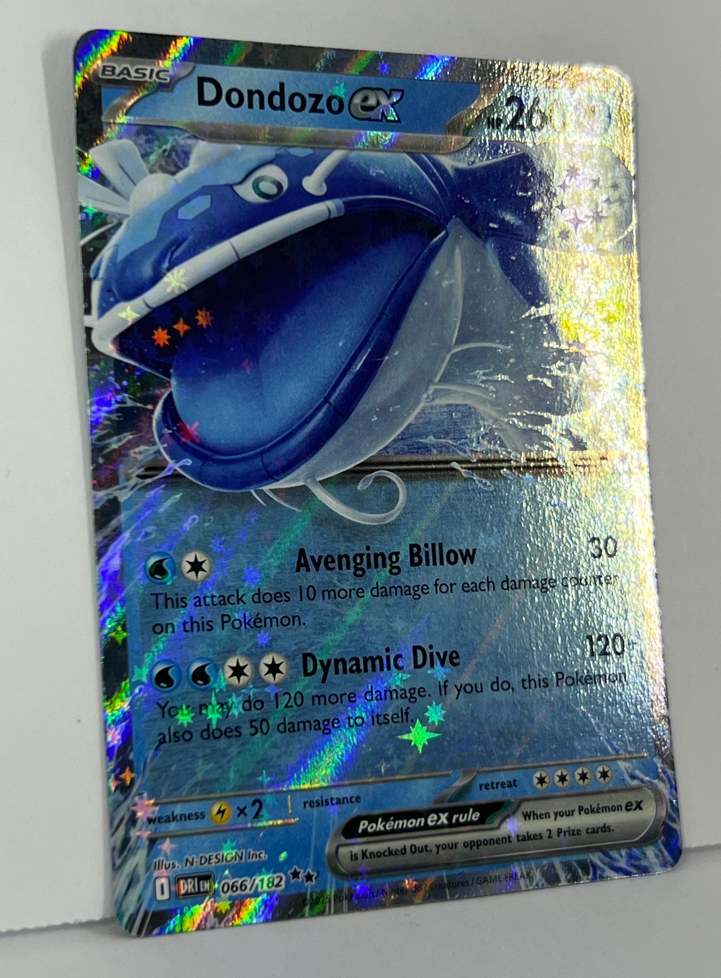 Dondozo ex - 066/182 - SV10: Destined Rivals (DRI) DR HOLO NM