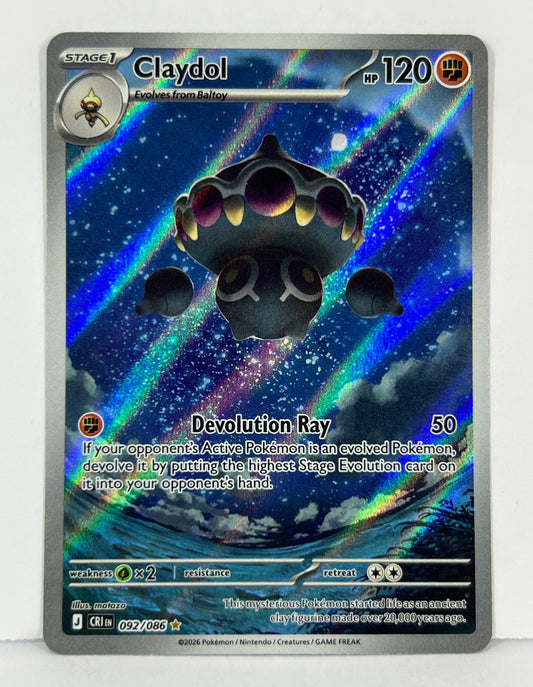 Claydol - 092/086 - ME04: Chaos Rising (CRI) IR HOLO NM