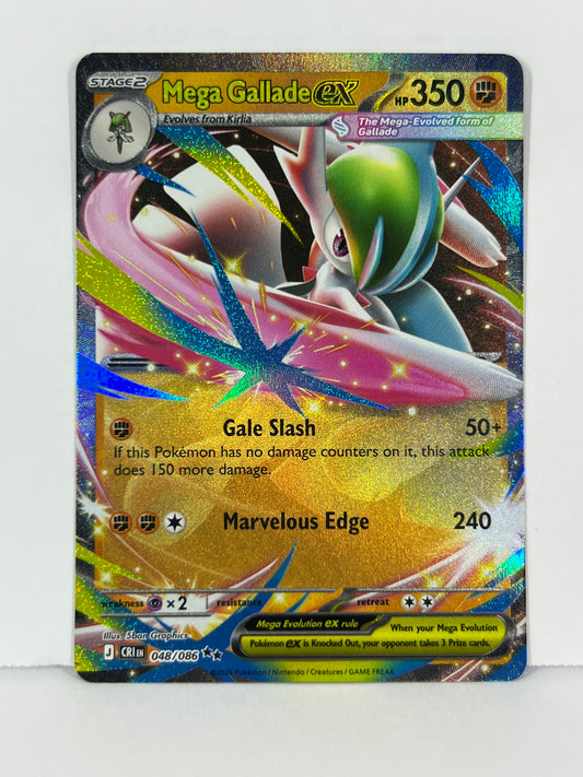 Mega Gallade ex - ME04: Chaos Rising (CRI) DR HOLO NM