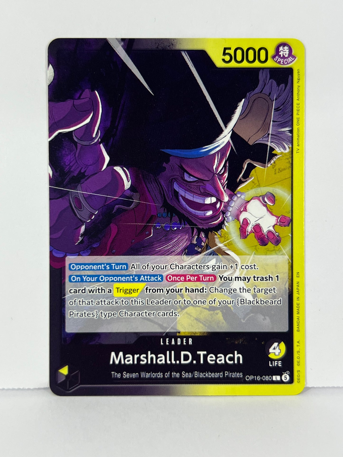 Marshall.D.Teach - The Time of Battle OP16-080 L NM