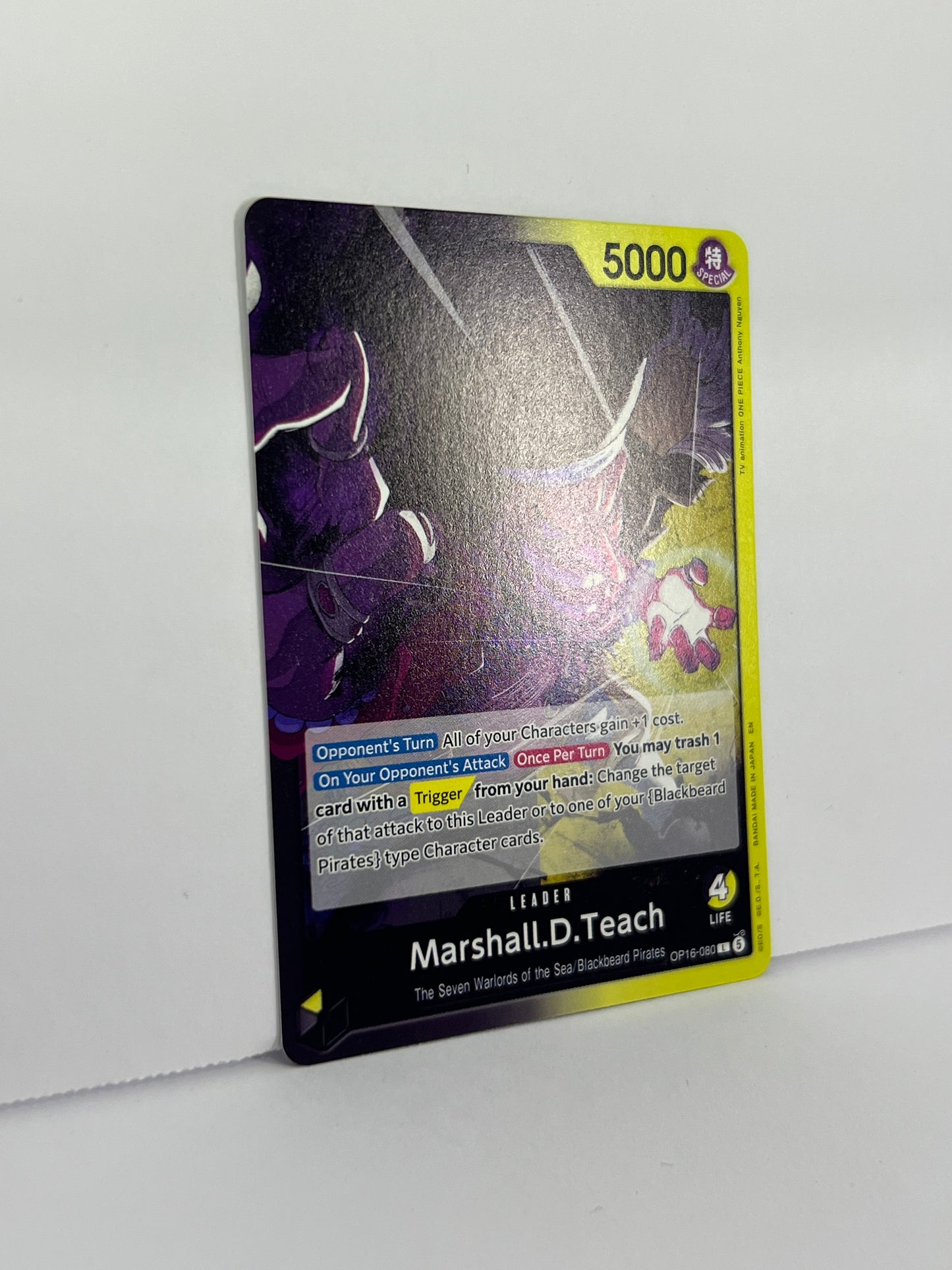 Marshall.D.Teach - The Time of Battle OP16-080 L NM