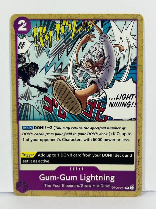 Gum-Gum Lightning - Emperors in the New World OP09-077 UC NM