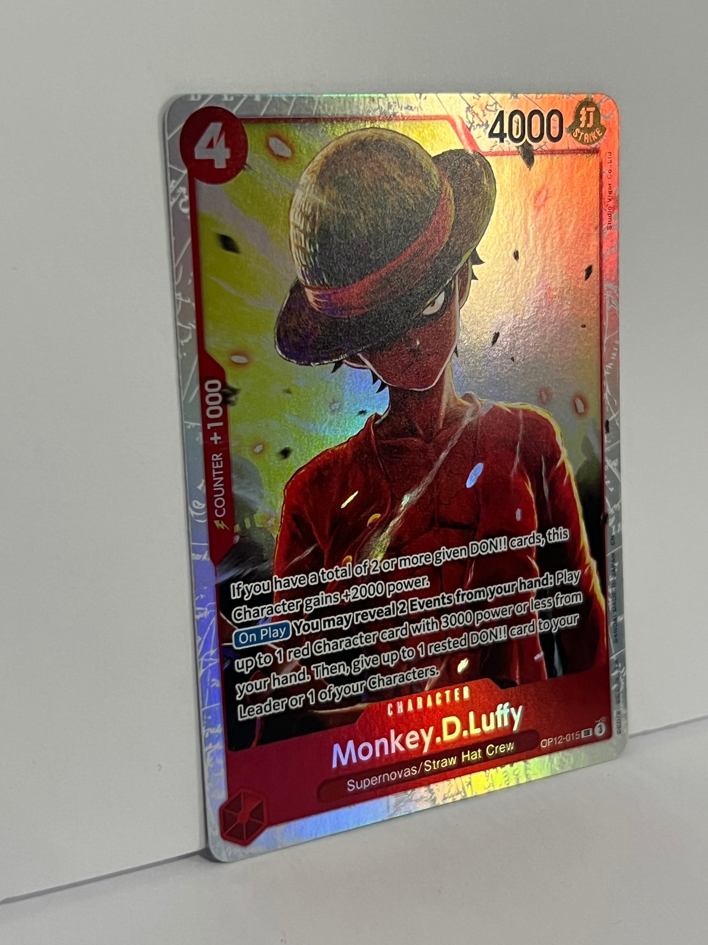 Monkey.D.Luffy - Legacy of the Master OP12-015 SR HOLO NM