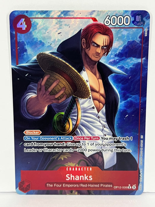 Shanks (Alternate Art) - Legacy of the Master OP12-008 R HOLO NM