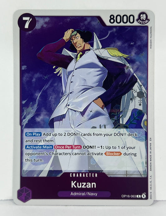 Kuzan - The Time of Battle OP16-063 R HOLO NM