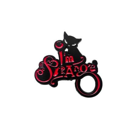 EMILY THE STRANGE IM STRANGE ENAMEL PIN BADGE