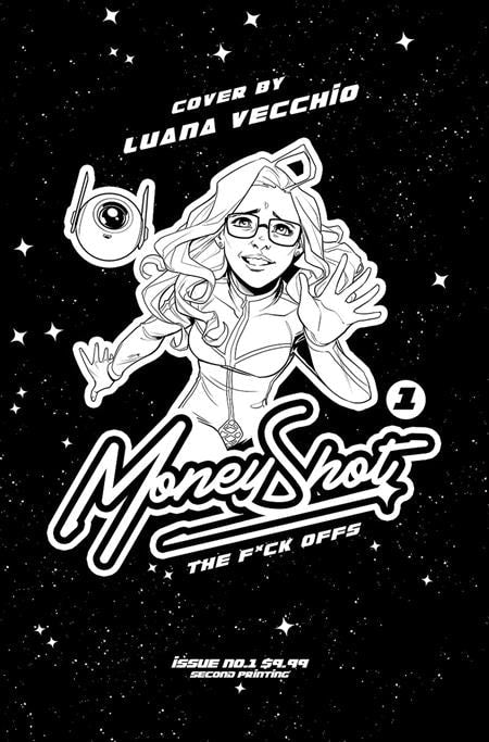 MONEY SHOT THE F* OFFS #1 (OF 5) 2ND PTG CVR D LUANA VECCHIO NSFW BLACK BAG VAR (MR)