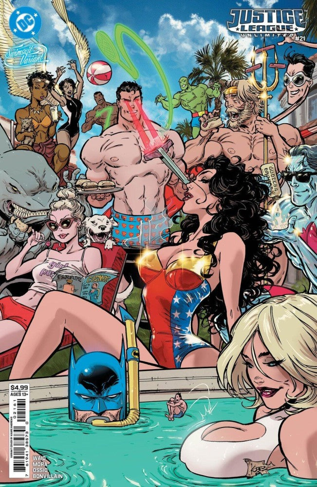 Justice League Unlimited #21 (2026) Kaare Andrews Swimsuit Variant NM