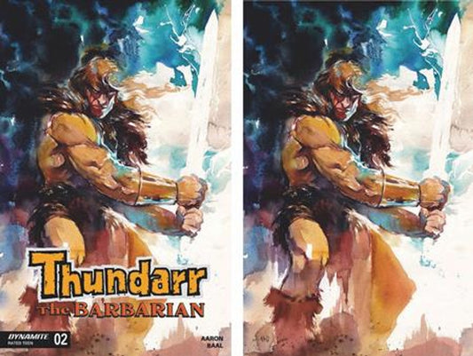 THUNDARR THE BARBARIAN #2 CVRS O & P ITO TRADE & VIRGIN DYNAMITE COM EXCLUSIVE SET (BUNDLE OF 2) VAR