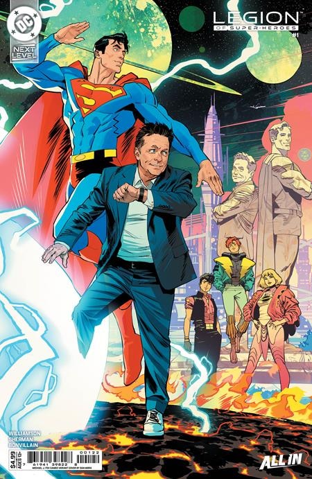 LEGION OF SUPER-HEROES #1 Dan Mora / Michael J. Fox Card Stock Variant